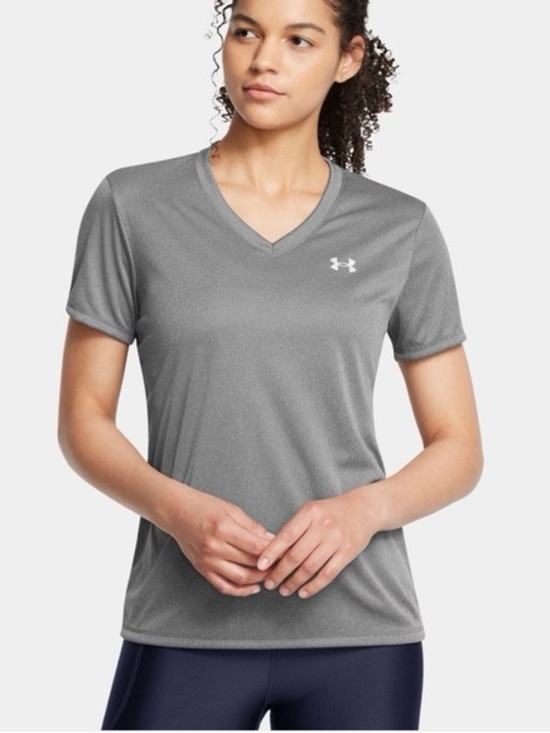 Under Armour Tops - NWOT Under Armour Tech Gray V Neck Athletic T-Shirt Women’s S